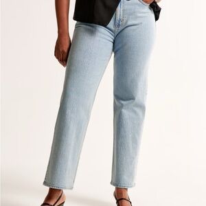 Abercrombie & Fitch High Rise Vintage Straight Leg Jeans